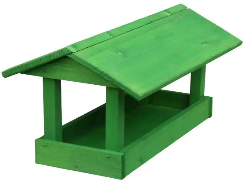 Futterstation für kleine Vögel, 24x40x20 cm, grün Abverkauf