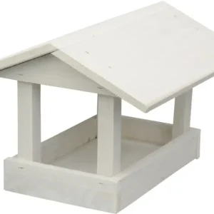 Futterstation für kleine Vögel, 24x30x20 cm, weiß Top-Angebot