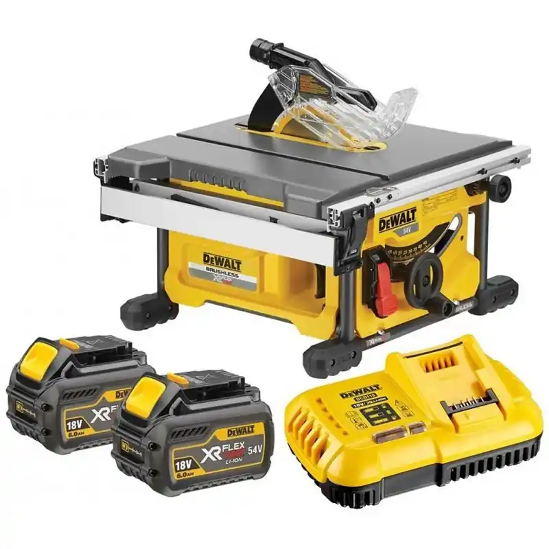 Preisknaller DeWALT Akku-Tischkreissäge XR FlexVolt (210mm/54V/2x6,0Ah)