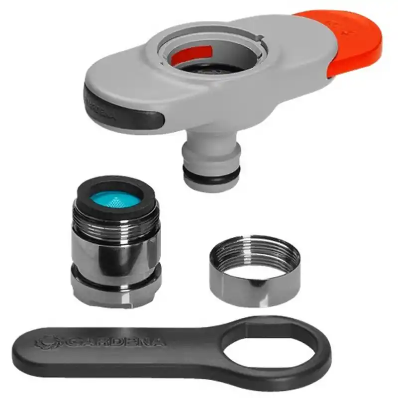 Sonderaktion Gardena Hahnverbinder für Indoor-Wasserhähne, Hahnstück, 13mm (1/2")-19mm (3/4") 18210-20