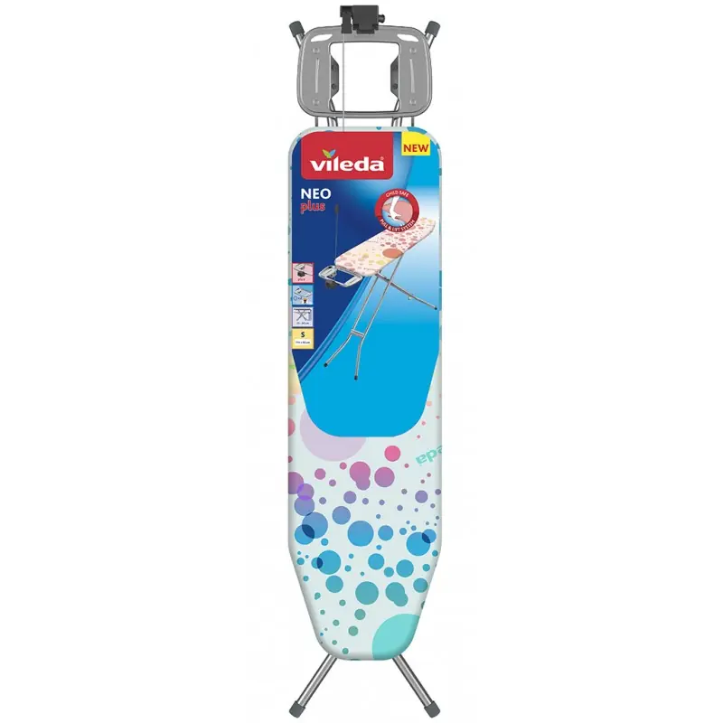 Preiswert VILEDA Neo Plus Bügeltisch 114x33cm blau 163312