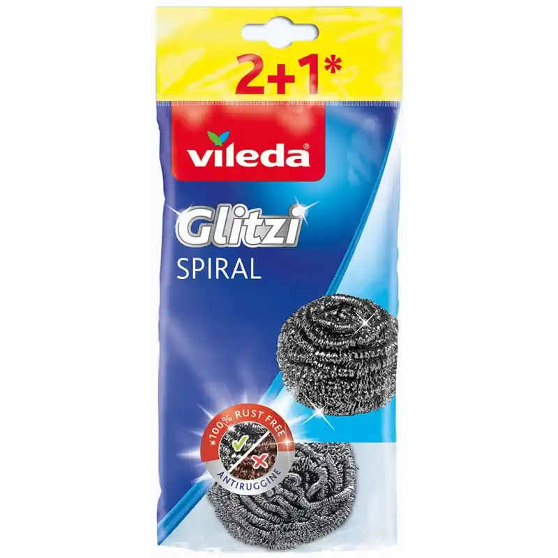 VILEDA Glitzi Scheuerspirale 2+1 St 105176 Bestpreis