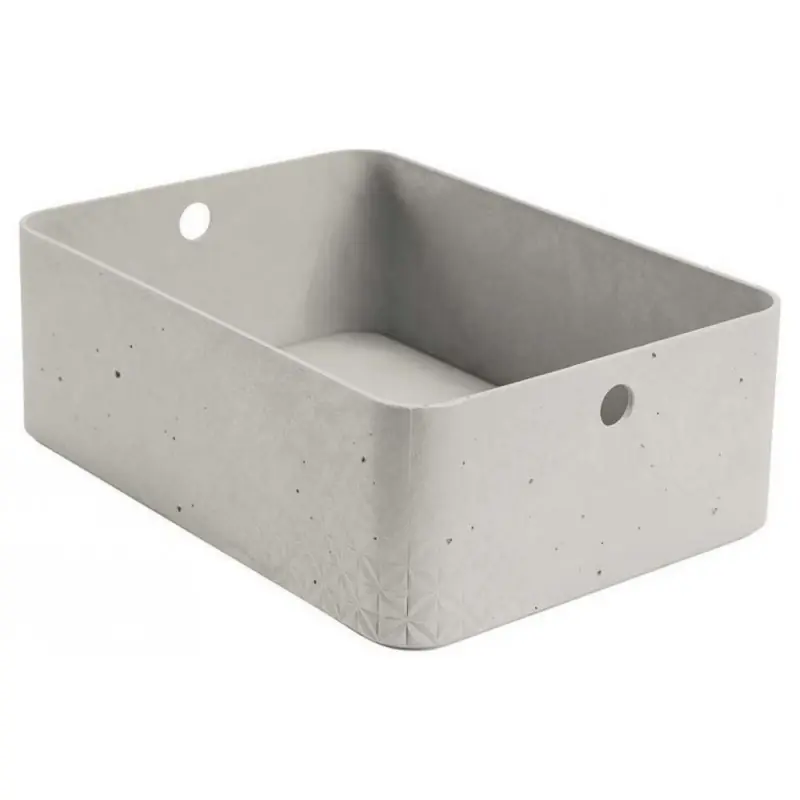 Neu Im Sortiment CURVER BETON M 8L Aufbewahrungsbox 34x25x12cm 04787-021