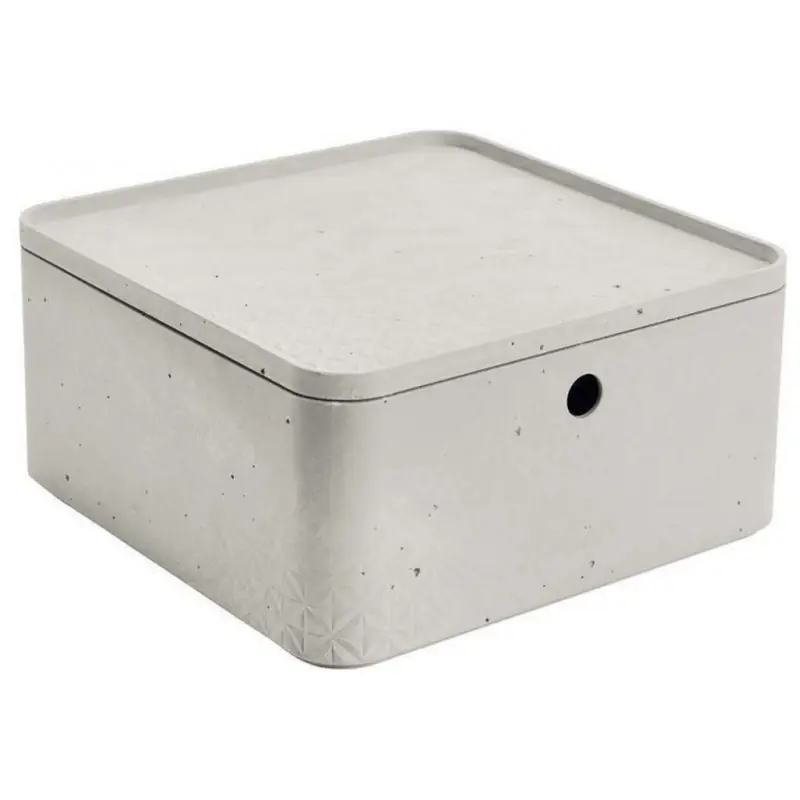 Nur Heute CURVER BETON L 8,5L Aufbewahrungsbox mit Deckel 28x28x14cm 04778-021