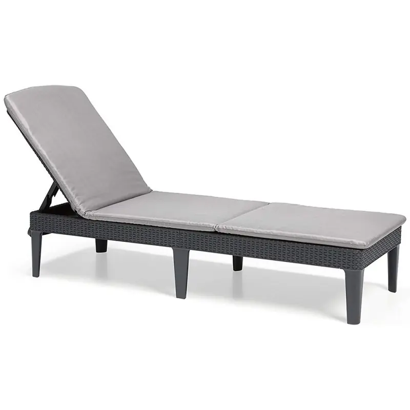 Begrenztes Angebot ALLIBERT JAIPUR Sonnenliege inkl. Auflage, 187,5 x 58,2 x 29 cm, graphit 17207188
