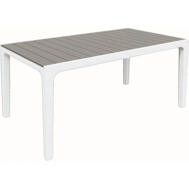 KETER HARMONY Gartentisch, 160 x 90 x 74 cm, weiß/hellgrau 17201231 Direktkauf