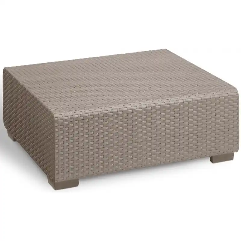 ALLIBERT SALTA/SAPPORO Gartentisch, 70 x 70 x 30 cm, cappuccino 17206013 Top-Preis