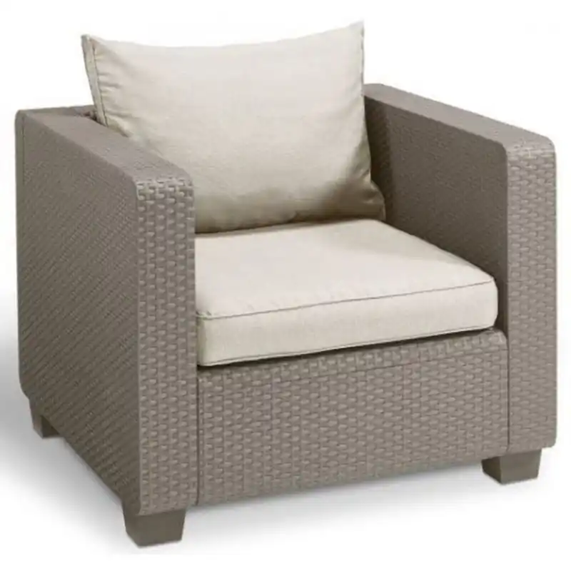 Sonderaktion ALLIBERT SALTA Gartensessel, 81,5 x 84 x 65,5 cm, cappuccino/sand 17205890