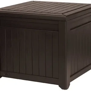 Online Kaufen KETER CUBE WOOD 208L Behältertisch 72,2 x 71 x 59 cm, braun 17199851