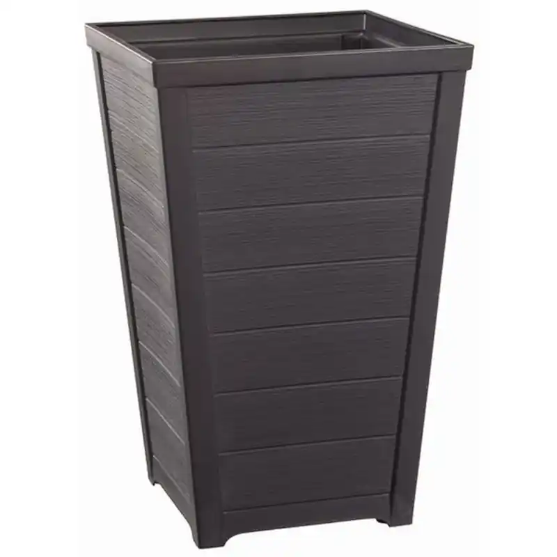 Preisreduziert KETER TAPER 2.0 S 25L Blumentopf quadratisch, 31 x 31 x 42 cm, braun 17208365
