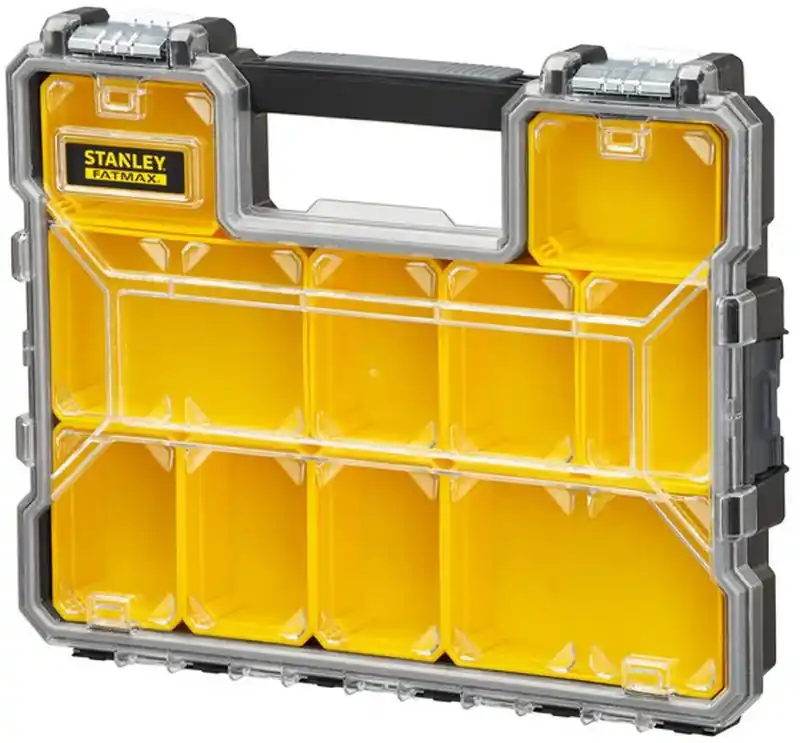 Stanley 1-97-517 FatMax Professioneller flacher Organizer mit 10 Fächern, wasserdicht Ausverkauf