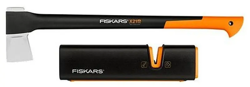 Fiskars Set Spaltaxt X21 + Axt- und Messerschäfer Xsharp 1019333 Sofort Bestellen