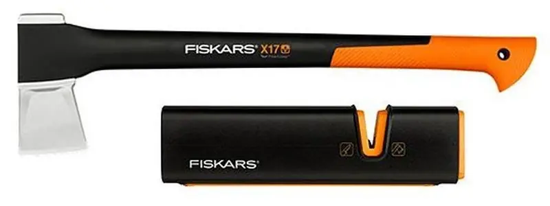 Fiskars Set Spaltaxt X17 + Axt- und Messerschäfer Xsharp 1020182 Sichere Zahlung