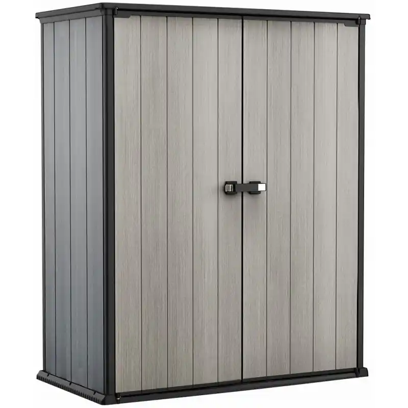 Günstig KETER DUOTECH HIGH STORE PLUS Gartengerätehaus 140 x 73,6 x 170,4 cm, grau 17209457
