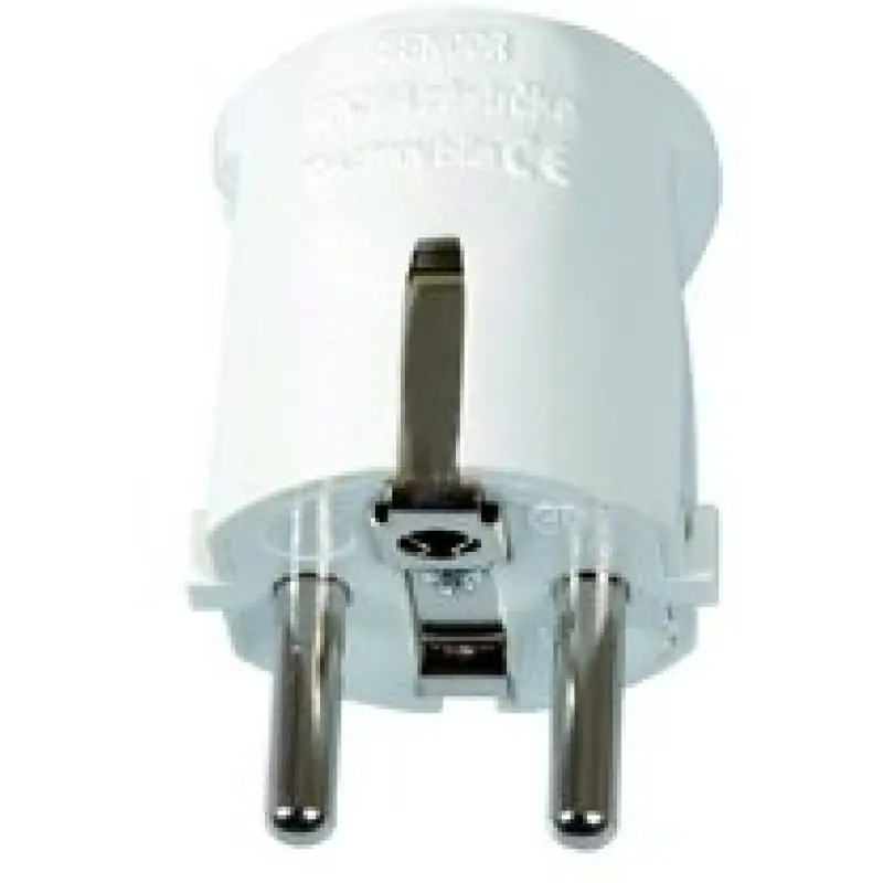 Versand Am Gleichen Tag Meister Schutzkontakt-Stecker - Kunststoff -16A/250V weiß,