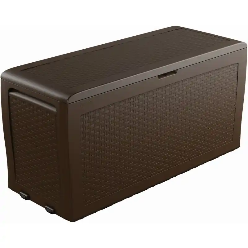 Billig KETER SAMOA RATTAN 270L Garten-Aufbewahrungsbox 117 x 45 x 57 cm, braun 17209570