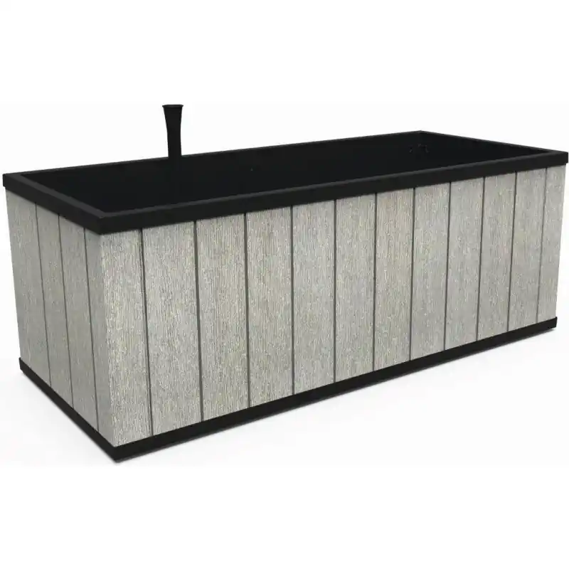 Online Kaufen KETER SEQUOIA DUOTECH LARGE 116L Garten-Pflanzgefäß, 131 x 57 x 50 cm, grau 17206219