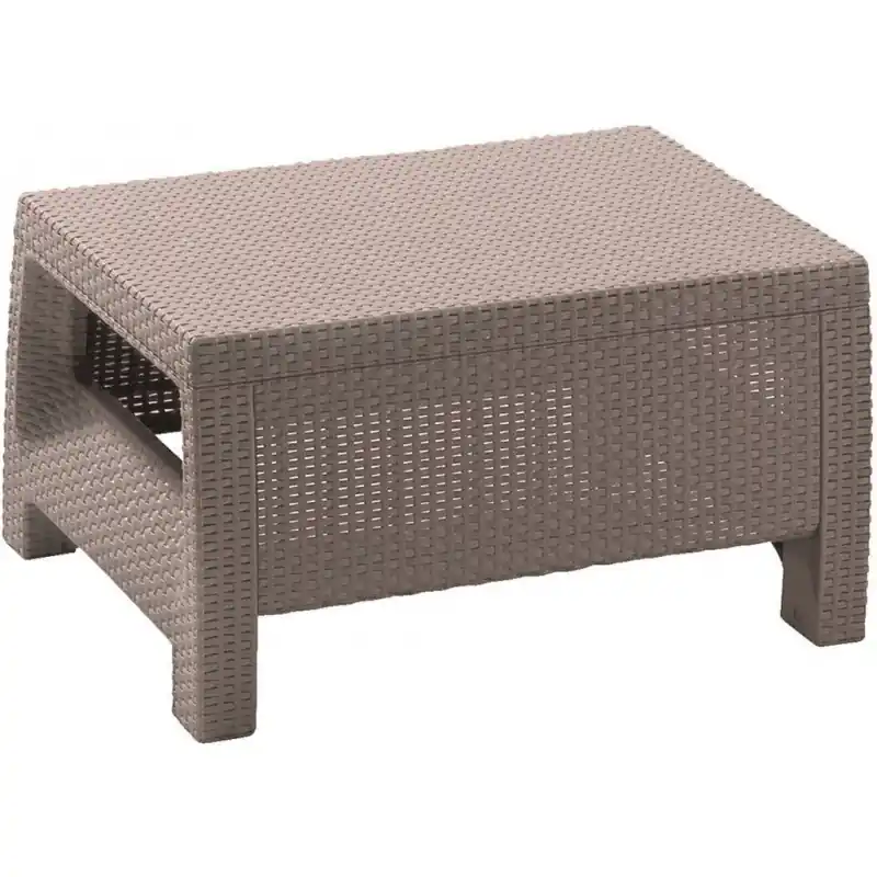 KETER CORFU Gartentisch, 77 x 57 x 42 cm, cappuccino 17197360 Begrenztes Angebot