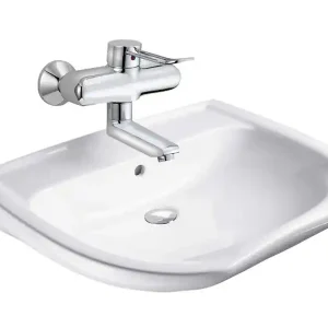 Waschtisch derby med Care 65x55.5cm unterfahr.o.HL/m.ÜL weiss Pfl/PLUS VIG Beliebt