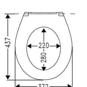 WC-Sitz V1 one m.Deckel, weiß Kunststoff-Scharniere VIGOUR Neu Im Sortiment
