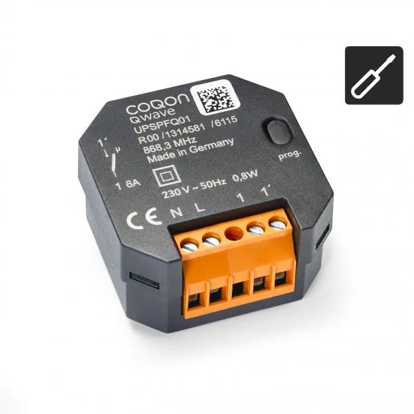 Unterputz Schaltaktor potenzialfrei Q-Wave Zertifiziert