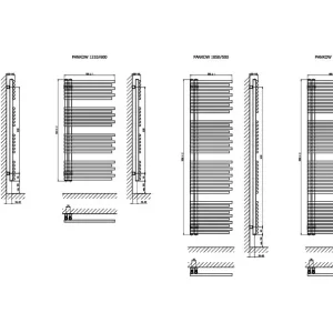 Wochenendangebot Designheizkörper V4 Pankow 1850x500 9016 Weiß,drehbar VIGOUR