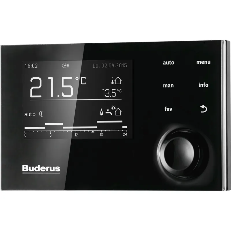 Schnäppchen Buderus Logamatic RC310 Bedieneinheit, Wandmontage-Set, Außenfühler, schwarz 7738112332