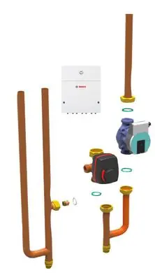 Buderus Erweiterungs-Set, Mischer m. MM100, Rohrgruppe, Pumpe, f. Luft-Wasser-WP 8738210339 Neuheit