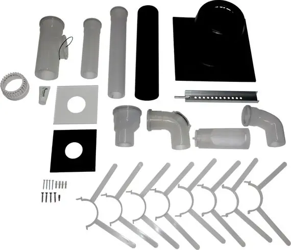 Rabatt Wolf Anschluss-Set B23, DN80 an Abgasleitung DN110 für Schachteinbau, Kunststoff 2651991