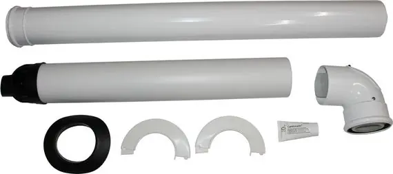 Ausverkauf Wolf Anschluss-Set C13x, DN80/125, waagerechte Wand/-Dachdurchführung, rlu 2651495