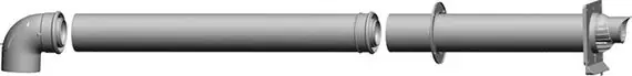 Schneller Versand Wolf Anschluss-Set C13x, DN110/160, waagerechte Wand/-Dachdurchführung 2651558