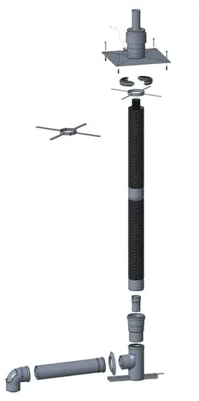 Top-Angebot Wolf Anschluss-Set C33x, DN60/100 - DN58/110, flexibel im Schacht, Edelstahl 2652175
