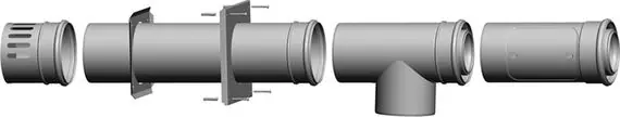 Wolf Anschluss-Set C53x / C83x, DN80/125 für Abgasltg Schacht / Zuluft Außenwand 2651500 Must-Have