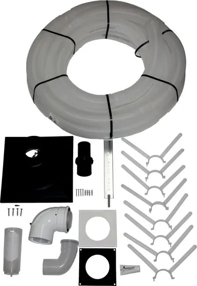 Wolf Anschluss-Set C93x, DN80/125 flexibel im Schacht DN83, Abdeckung PP, rlu 2652002 Ausverkauf