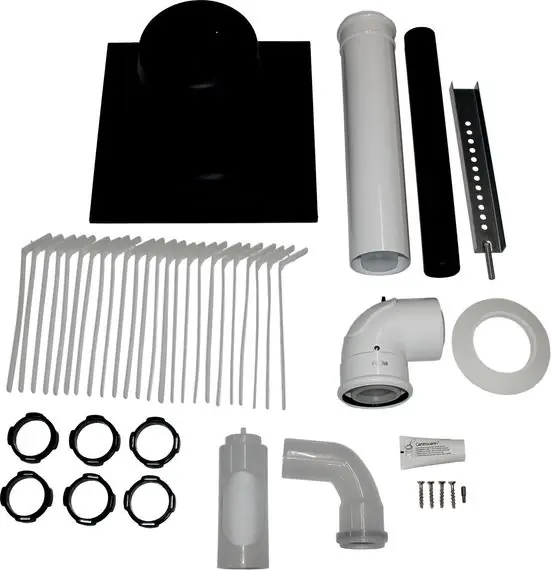 Rabatt Wolf Anschluss-Set C93x, DN60/100, starr im Schacht DN60, Abdeckung Kunststoff 2651870