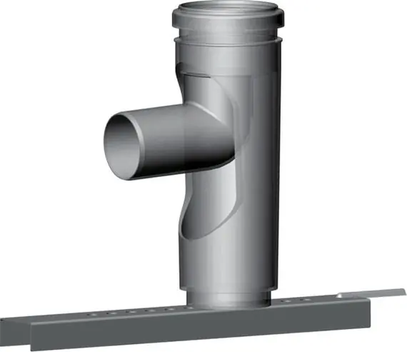Wolf Stützbogen 87° DN60 - DN80 inkl. Auflageschiene, aus Polypropylen bis 120°C 2651798 Saisonangebot