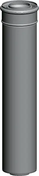 Wolf Luft-/Abgasrohr konzentrisch DN60/100, Länge 2000mm, weiß, steckbar 2651726 Sonderangebot