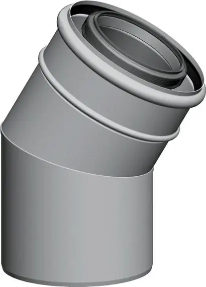 Jetzt Kaufen Wolf Bogen konzentrisch 15° für Luft-/Abgasrohr DN 80/125, weiß, steckbar 2651482