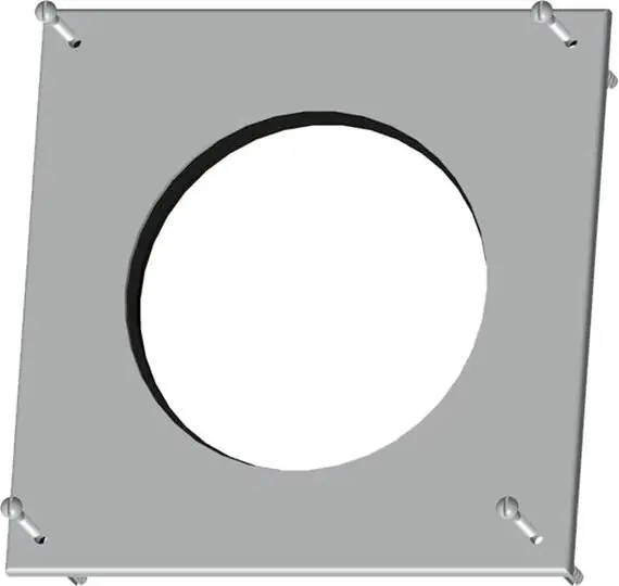 Wolf Rosette DN125 , weiß, zur Abdeckung des Mauerdurchbruchs 2651491 Expressversand