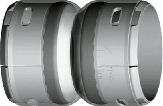 Sichere Zahlung Wolf Verbindungsstück DN60, Kupplung für 2 flexible Rohre 2651793