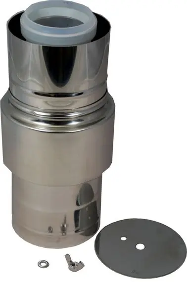 Wolf Zuluftstutzen DN80/125 Edelstahl/PP, Länge 250mm, für Abgasleitung Fassade 2651663 Saisonangebot