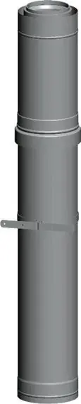 Wolf Dachdurchführung DN110/160 L 1000mm für Fassadensystem, aus Edelstahl/PP 2651534 Finale Aktion