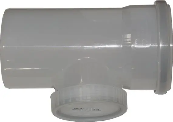 Markenware Wolf Revisionsrohr DN125, Länge 250mm aus Polypropylen bis 120°C 2651701