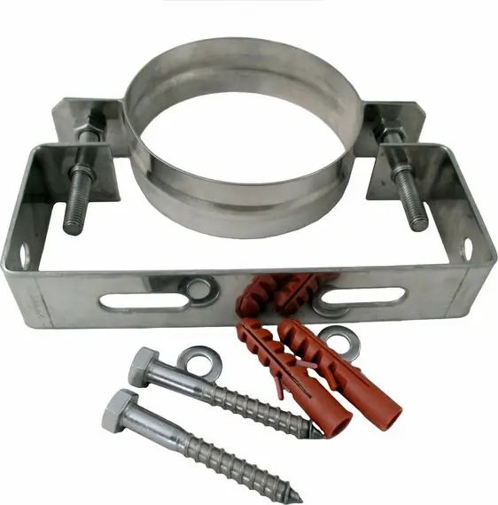 Sale Wolf Wandhalterung DN100, Edelstahl, für Fassadensystem 2651918