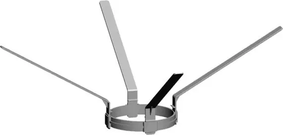 Finale Aktion Wolf Abstandshalter DN160 aus Polypropylen bis 120°C 2651322