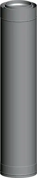 Preis Gesenkt Wolf Abgasrohr DN160/225 konzentrisch, Länge 500 mm, Edelstahl / Polypropylen 2651334