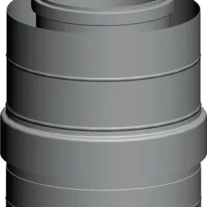 Aktuell Wolf Zuluftstutzen DN250/350, aus Edelstahl/Polypropylen, Länge 250 mm 2651420