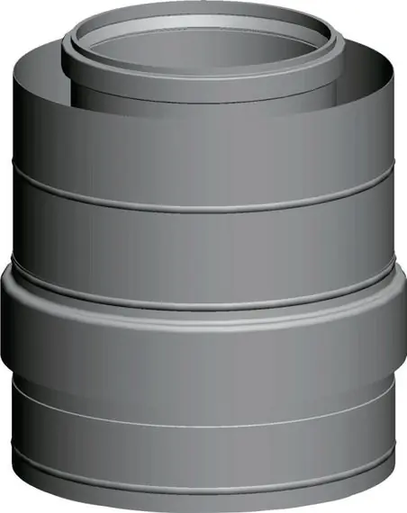 Aktuell Wolf Zuluftstutzen DN250/350, aus Edelstahl/Polypropylen, Länge 250 mm 2651420