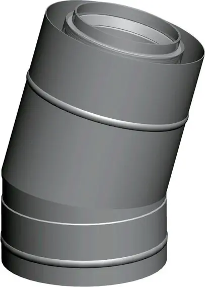 Super-Preis Wolf Abgasbogen 15° konzentrisch DN160/225, Edelstahl/Polypropylen 2651336