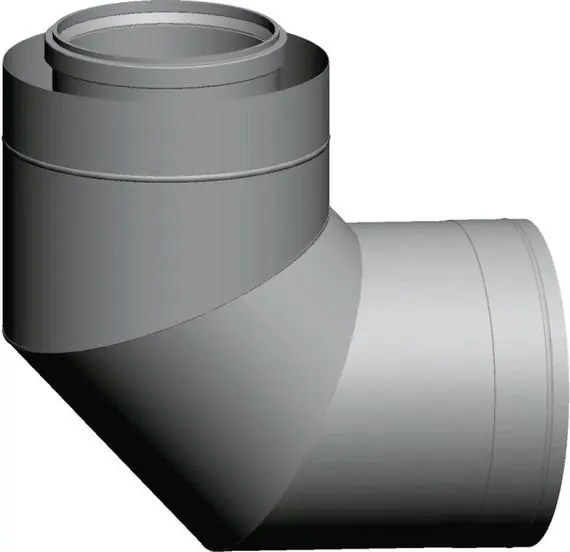 Saisonangebot Wolf Abgasbogen 90° konzentrisch DN200/300, Edelstahl/Polypropylen 2651387